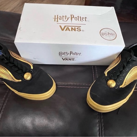 Vans Other - Vans Black and Gold Themed Sneakers